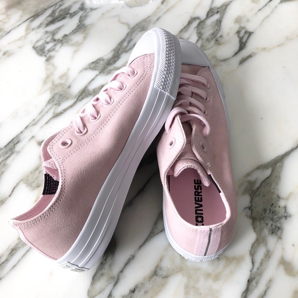 *Never Worn* CONVERSE Sneakers | Baby Pink, Size 8 - Picture 1 of 5